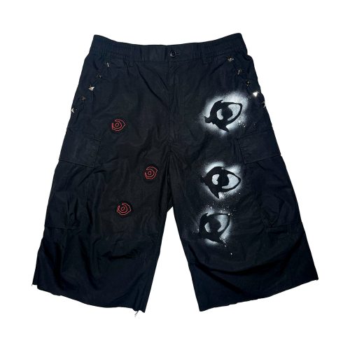 ACTUALHATE INC. - CARGO SHORTS V.1 - BLACK