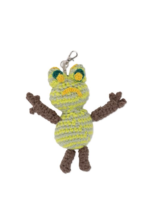 'UN-H8 (ONE-OFF) 'FROGGY' HAND KNIT MINI KEYCHAIN