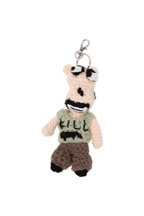 'UN-H8 (ONE-OFF) 'APOCALYPSEMAN' HAND KNIT MINI KEYCHAIN