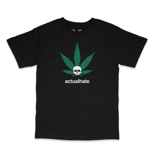 ACTUALHATE INC. - 420 H8 T SHIRT - BLACK