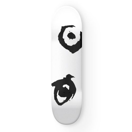 ACTUALSKATE - EYES DECK (8.25) - WHITE/BLACK