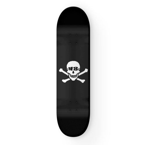ACTUALSKATE - H8 SKULL DECK (8.5) - BLACK/WHITE