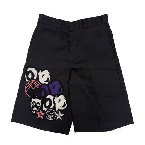 'UN-H8 (ONE-OFF) - MYSTERY PATCHWORK WORKSHORTS - BLACK