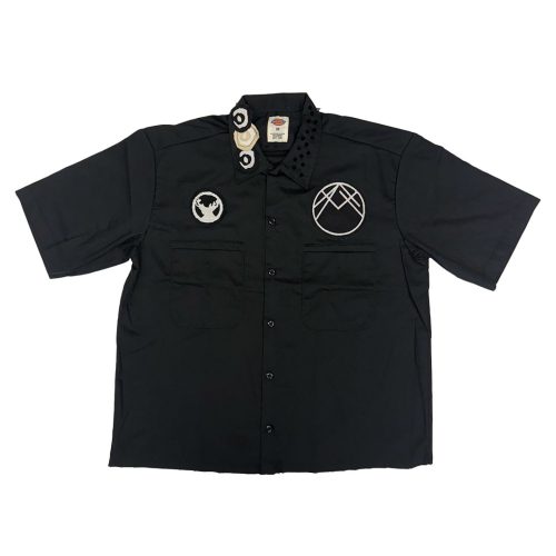 'UN-H8 (ONE-OFF) - MYSTERY CROPPED WORK SHIRT - BLACK