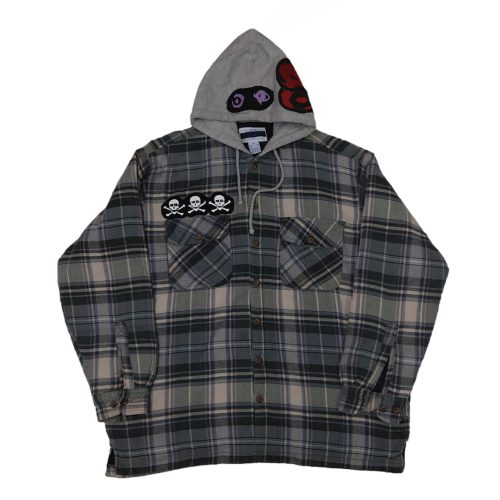 'UN-H8(ONE-OFF) - HOODED FLANNEL 001 - SIZE XL