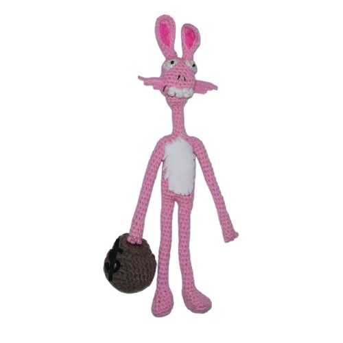 'UN-H8(ONE-OFF) - 'MONEYBUNNY' HAND CROCHET PLUSH - 007