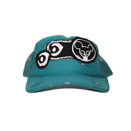 'UN-H8(ONE-OFF) - DISTRESSED TRUCKER HAT - JADE